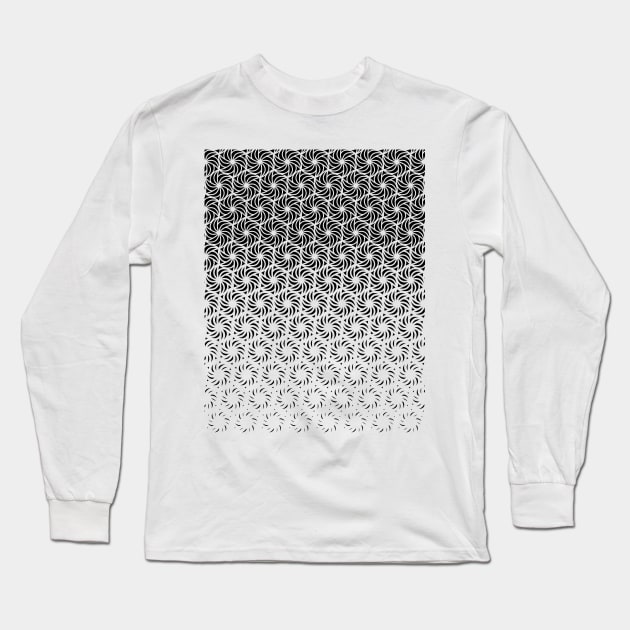 Geometric Pinwheel Pattern Long Sleeve T-Shirt by terrordro.me